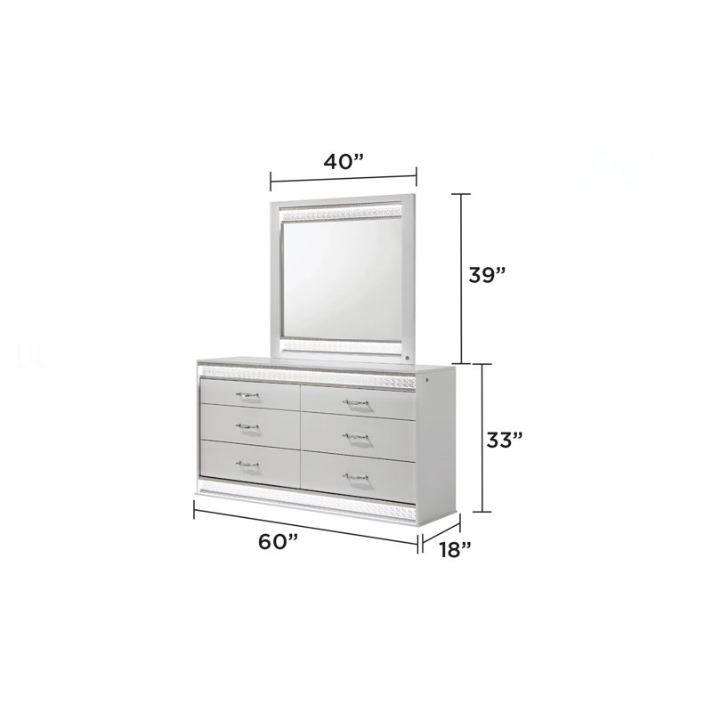 Miroir de style moderne Glam