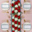 Rangée de fleurs artificielles, faux arrangement floral pour arche de mariage, toile de fond, centre de table, décoration de fête et de maison-264929801