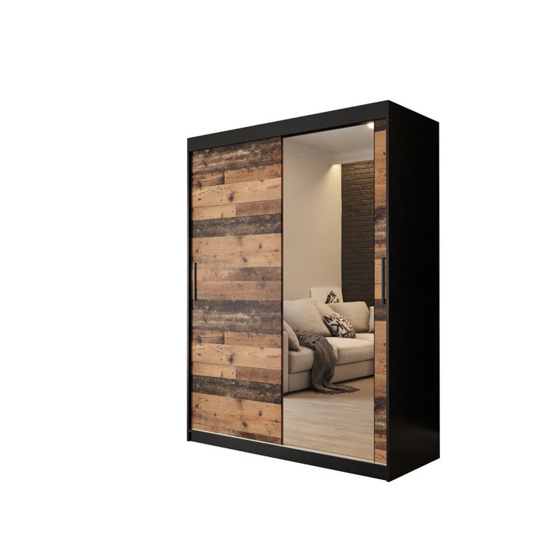 Nerice 2 Door Manufactured Wood Wardrobe
