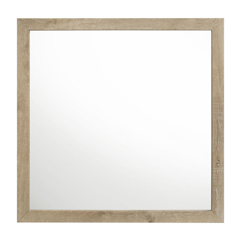 Miroir de commode chêne vieilli