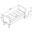 Banc de lit 51,5 po avec rangement en velours beige-131203649