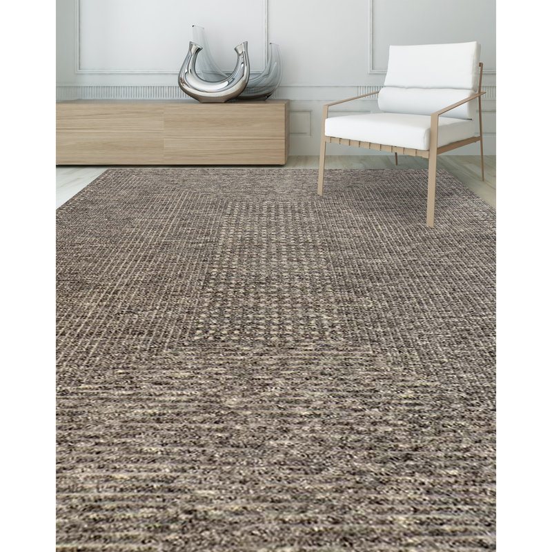 Area Rug in Brown, Rectangle 10' x 14'