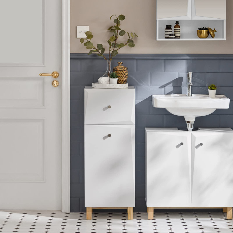 Wood Cabinet Laundry Hamper