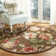 Hollander Floral Handmade Tufted Wool Brown Area Rug