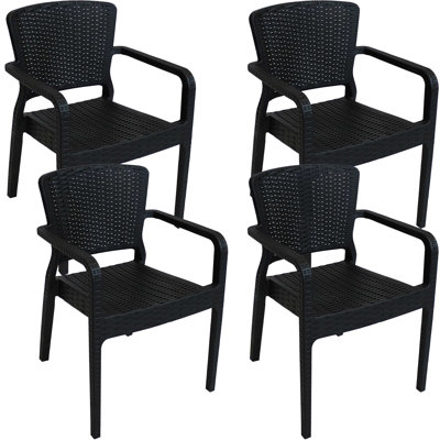 Fauteuil de patio empilable Beam