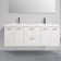 Leffler 84'' Double Bathroom Vanity with Plastic Top