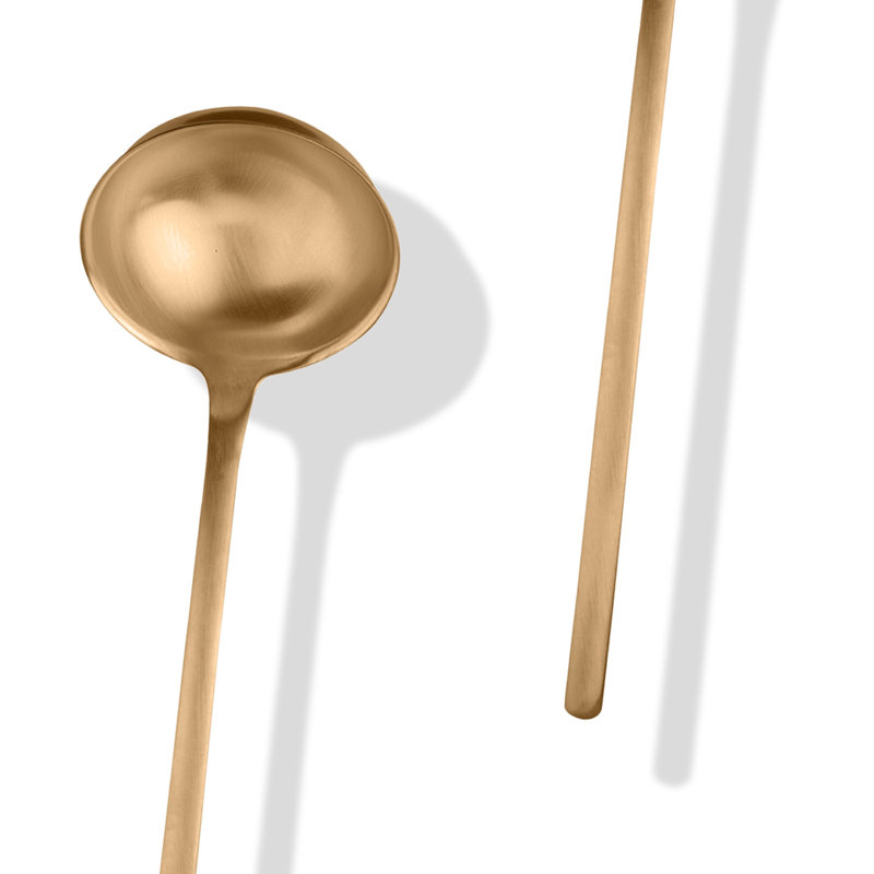 Due Stainless Steel Ladle, Ice Gold