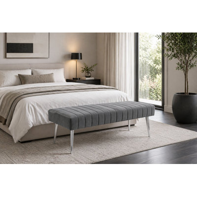 Banc en simili cuir Hilda