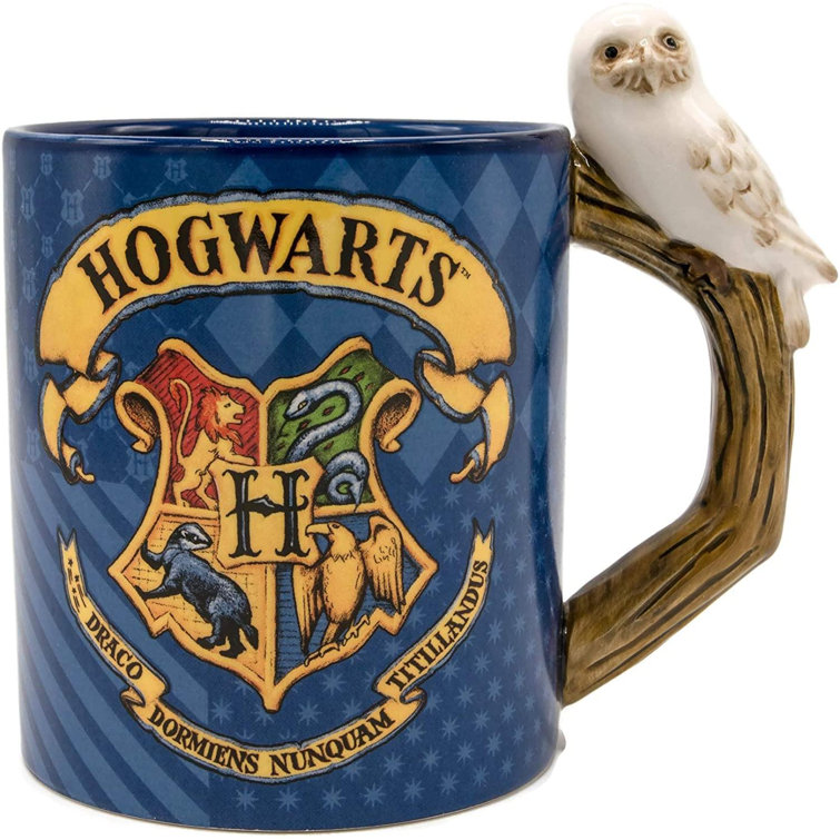Harry Potter Hogwarts Crest 20oz Ceramic Mug with Sculpted Handle
