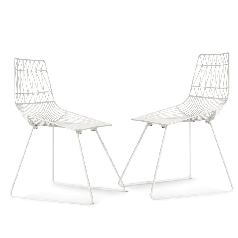 Chaise d'appoint en métal Samir