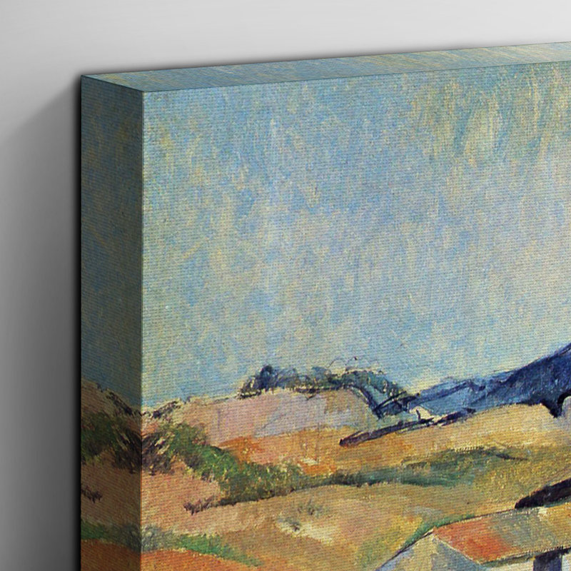 Montagne Sainte Victoire (4) by Paul Cézanne - Wrapped Canvas, 50cm H x 76cm W