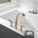 Double Handle Deck Mounted Roman Tub Faucet with Rough-in Valve