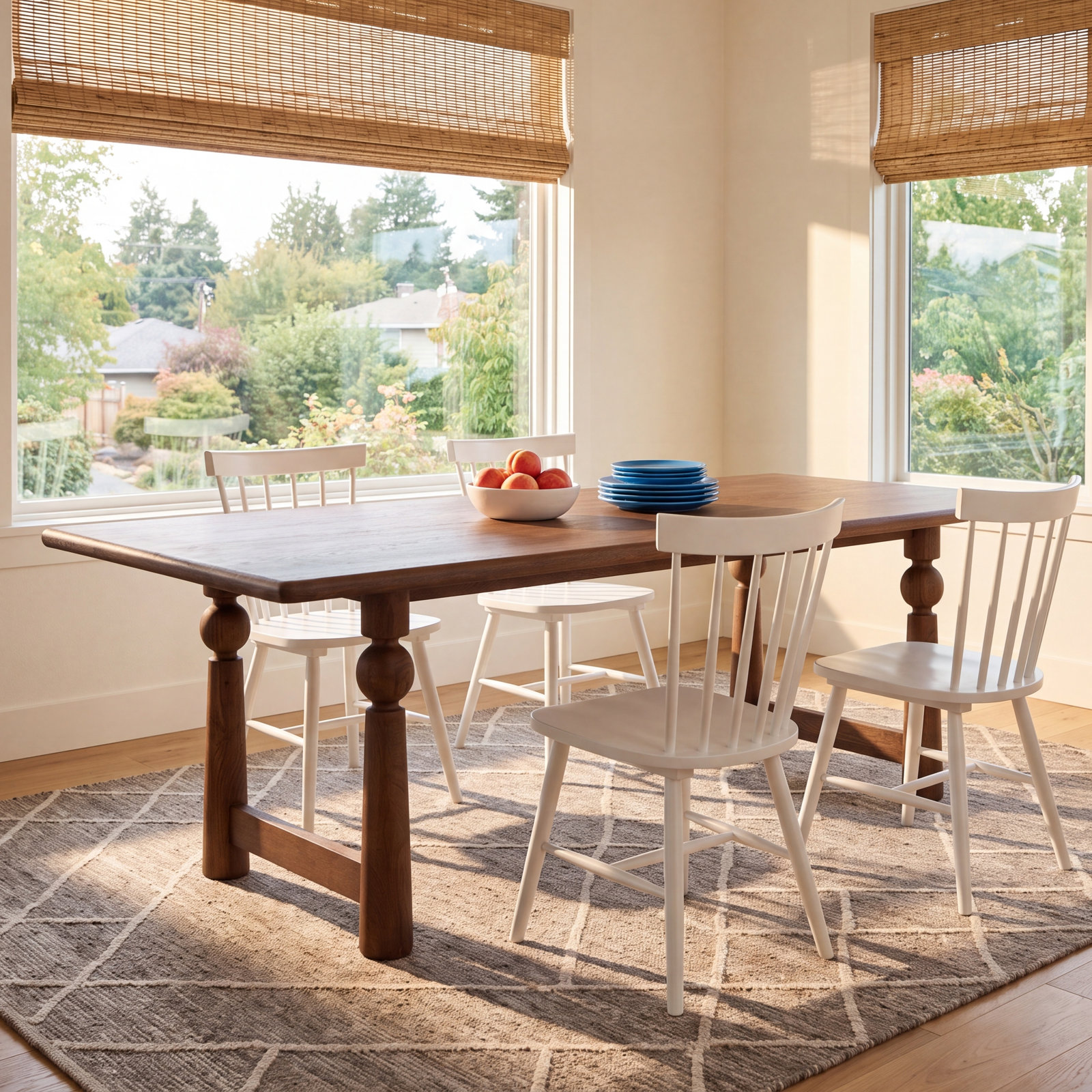 Lyra 90" Mango Dining Table, Brown
