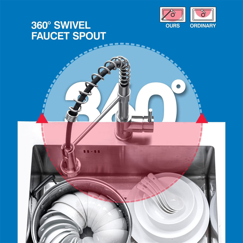 Nbarthome Pull Out Kitchen Faucet