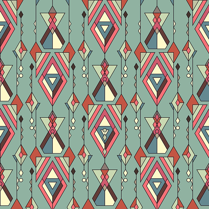 Katlyn Geometric Wallpaper, 208 x 146cm