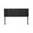 Black Linen Fabric California King Headboard - Tufted Waffle Stitch With Adjustable Height & Metal Legs-1999259258