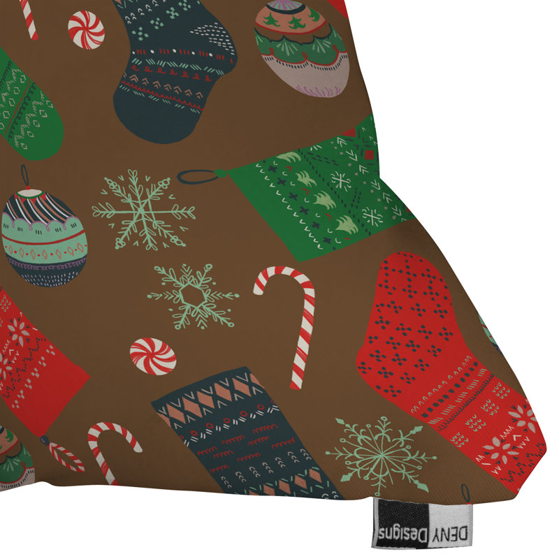 Coussin décoratif de noël ornements, 20 po x 20 po