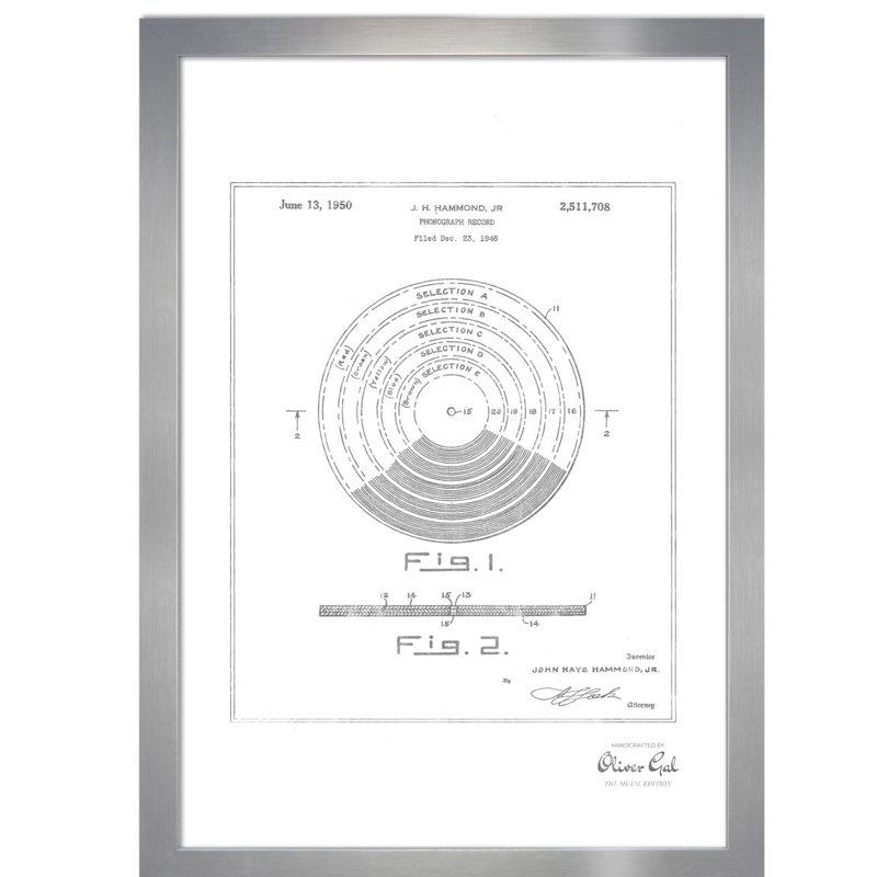 Vinyl Record 1948 Print, Black