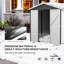 Brookelynn 9 x 6FT Metal Garden Shed with Lockable Door and Window Dark Grey