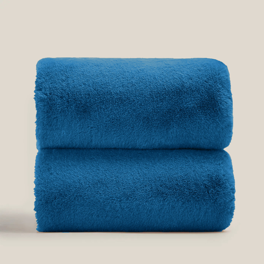 Francella Plush Cozy Mink faux Fleece Blanket/Throw