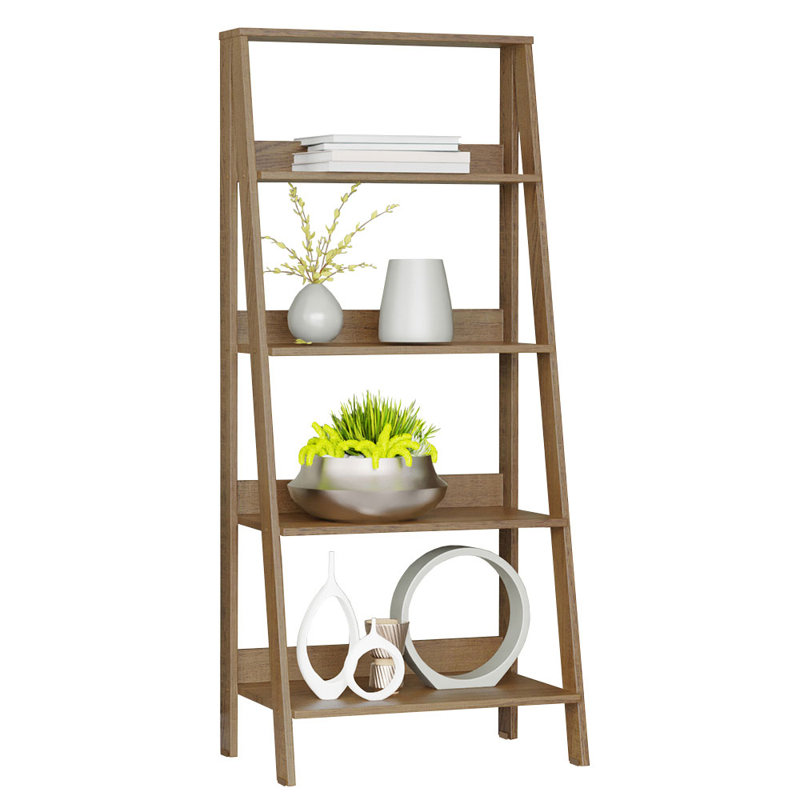 Mercerville 135cm H x 61cm W Bookcase, Rustic