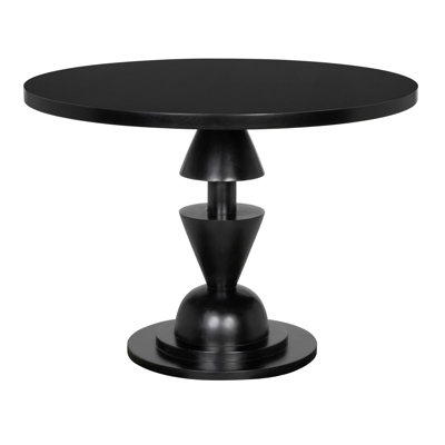 Varick Round Mahogany Wood Dining Table