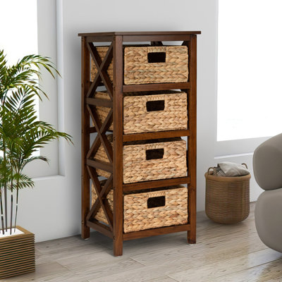 Commode de rangement à 4 tiroirs de la collection Beachcrest Home ™ d'Emmanuelle