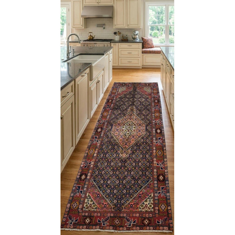Tapis traditionnel rétro rouge clair 5X9