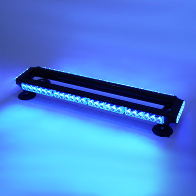 26" LED Strobe Flash Light Bar Blue Roof Mount Emergency Strobe Light with 7 Lighting Modes