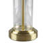 Lampes de table cylindriques en verre transitionnel doré 26 po Leiser-56515559