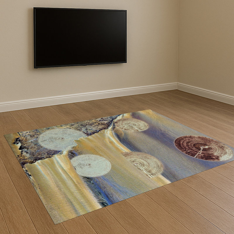 Geometric Area Rug, Runner 70 x 140 cm