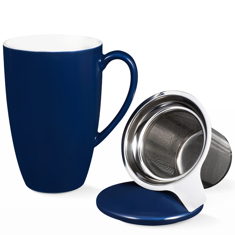 Tasse à thé en céramique Loughguile, Bleu marine