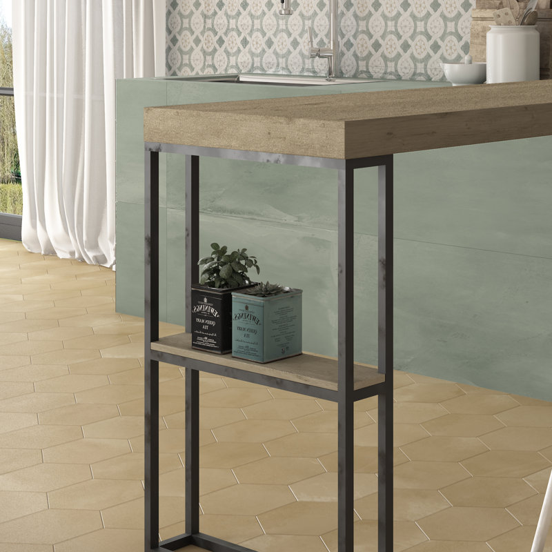 3D Reliefs 25 x 25 cm Beveled Ceramic Tile, Brown