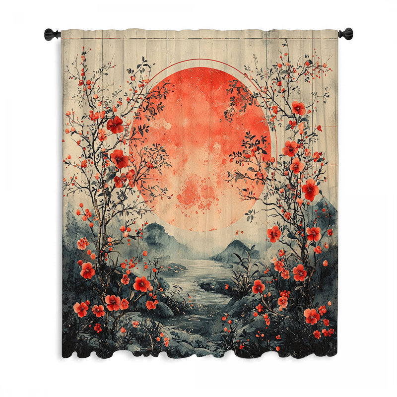 Rideaux de fenêtre Sunset, L 50 po x L 96 po