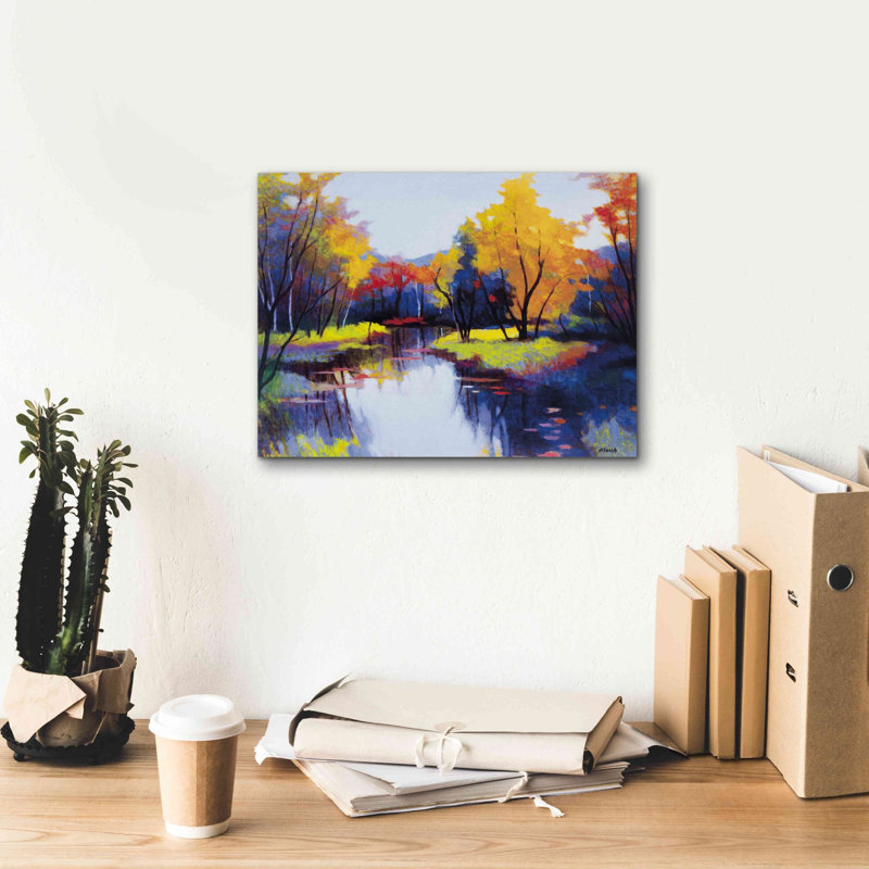 «Day Break» par Tadashi Asoma, art mural sur toile, H 12 po x l 16 po