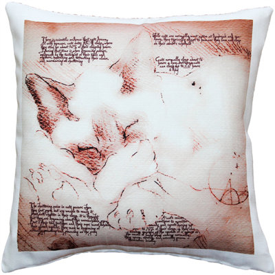 Coussin intérieur / extérieur Dreaming Cat