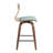 Tenessa Swivel Upholstered Counter Stool with Solid Wood Frame-89290007