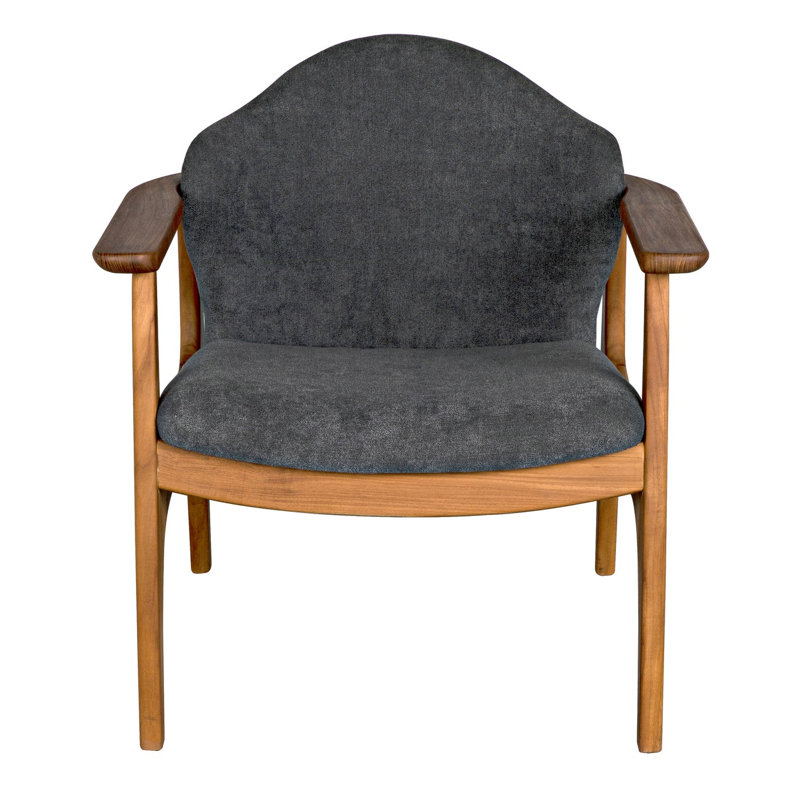 Vittorio Fabric Armchair, Gray