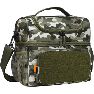 Orren Ellis Double Decker Lunch Box For Men Insulated Lunch Coolers ...