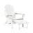 Folding Adirondack Rocking Chair,4-in-1 Multifunctional Patio Chair with Retractable Ottoman, Outdoor Chair Wood Texture, Lawn Chair for Porch, Backyard, Pool-129589163