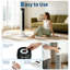 Ventilateur tour Garvee avec moteur à courant continu amélioré, ventilateur de plancher silencieux de 36 po pour chambre à coucher, débit d'air de 18 pi / s, ventilateur permanent oscillant à 60 ° avec télécommande et écran tactile, 3 vitesses, 4 modes