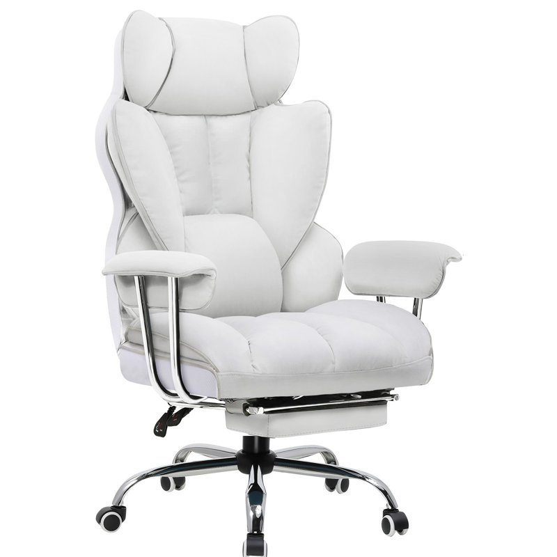 Millton Office Chair, Executive desk Chair Ergonomic High Back PU Leather Reclining Computer Chairs with Footrest Height Adjustable 360° Swivel Gaming Chair