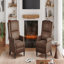 Fauteuil en similicuir avec dossier inclinable