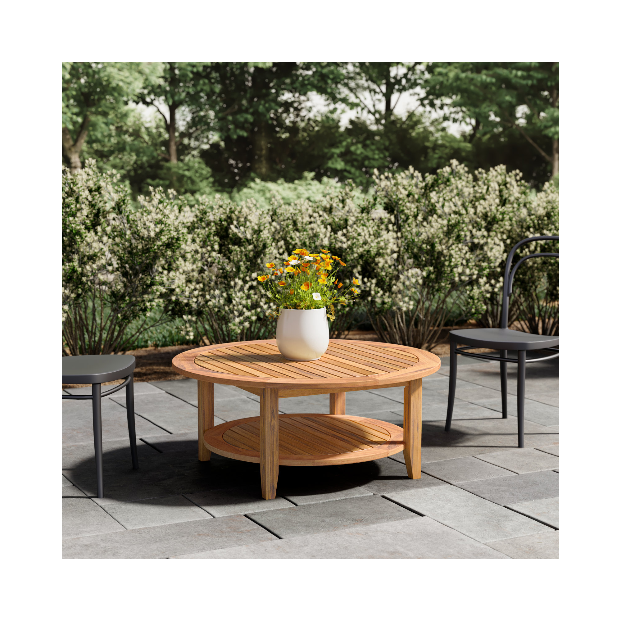 40'' Teak Outdoor Coffee Table