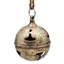 Ensemble de 6 ornements suspendus cloche de 6 po de diamètre gris / argent