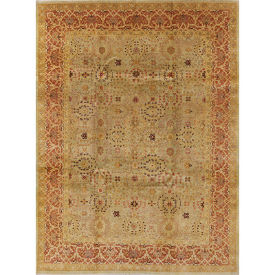 Tapis oriental jaune / brun Pattinson