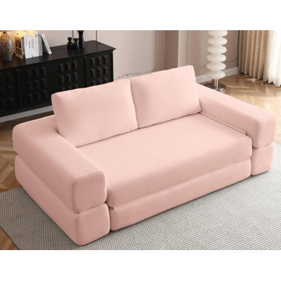 Convertible Sofa Bed,3 In 1 Folding Floor Couch Corduroy Fold Out Couch Bed Futon Sleeper Mattress With Pillows,boneless Sofa Comfy Lounge Loveseat