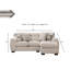 Canapé modulaire rembourré 2 pièces Almaak-1762847770-1774676311