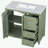 bathroom vanity with two doors, adjustable shelves and three drawers-451784768