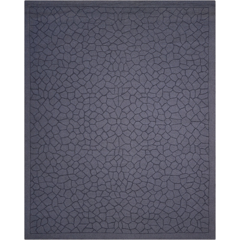 Tapis lagon touffeté à la main Garofina, Rectangle 3 pi 6 po x 5 pi 6 po